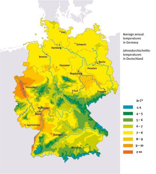 Климат в германии: характеристика и особенности климата, климатический пояс и зоны, климатическая карта германии, изменение климата