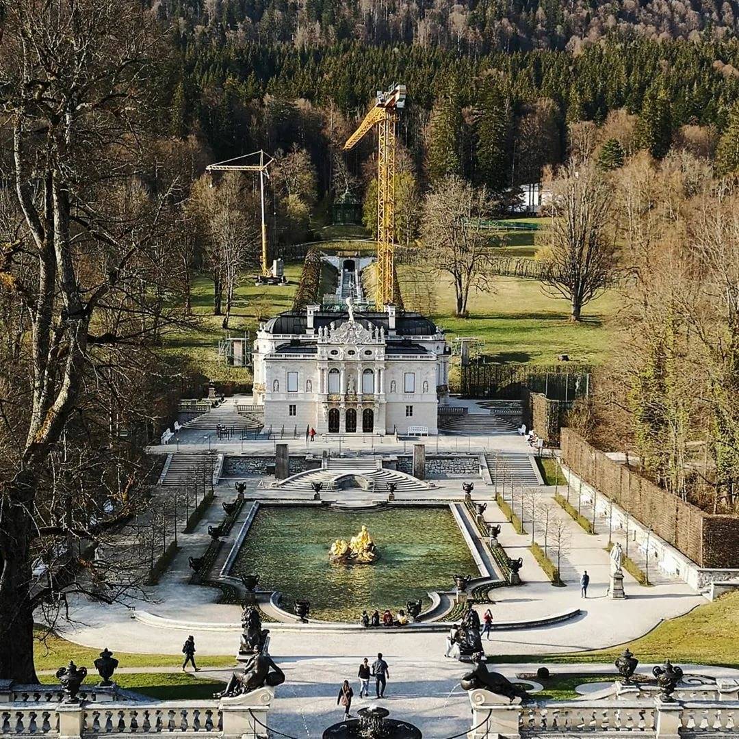 Замок линдерхоф в баварии, история и архитектура