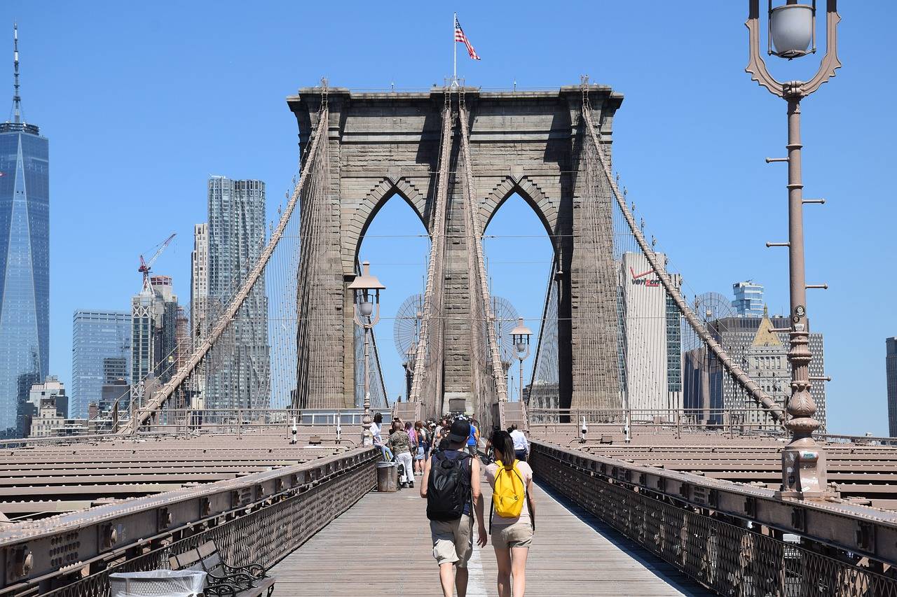 Бруклинский мост - архитектурный шедевр города нью йорк