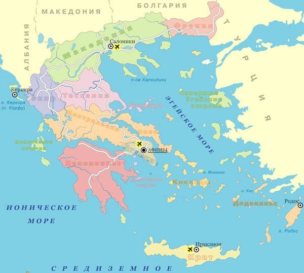 Греческие аэропорты: описание, расположение, маршруты на карте, услуги