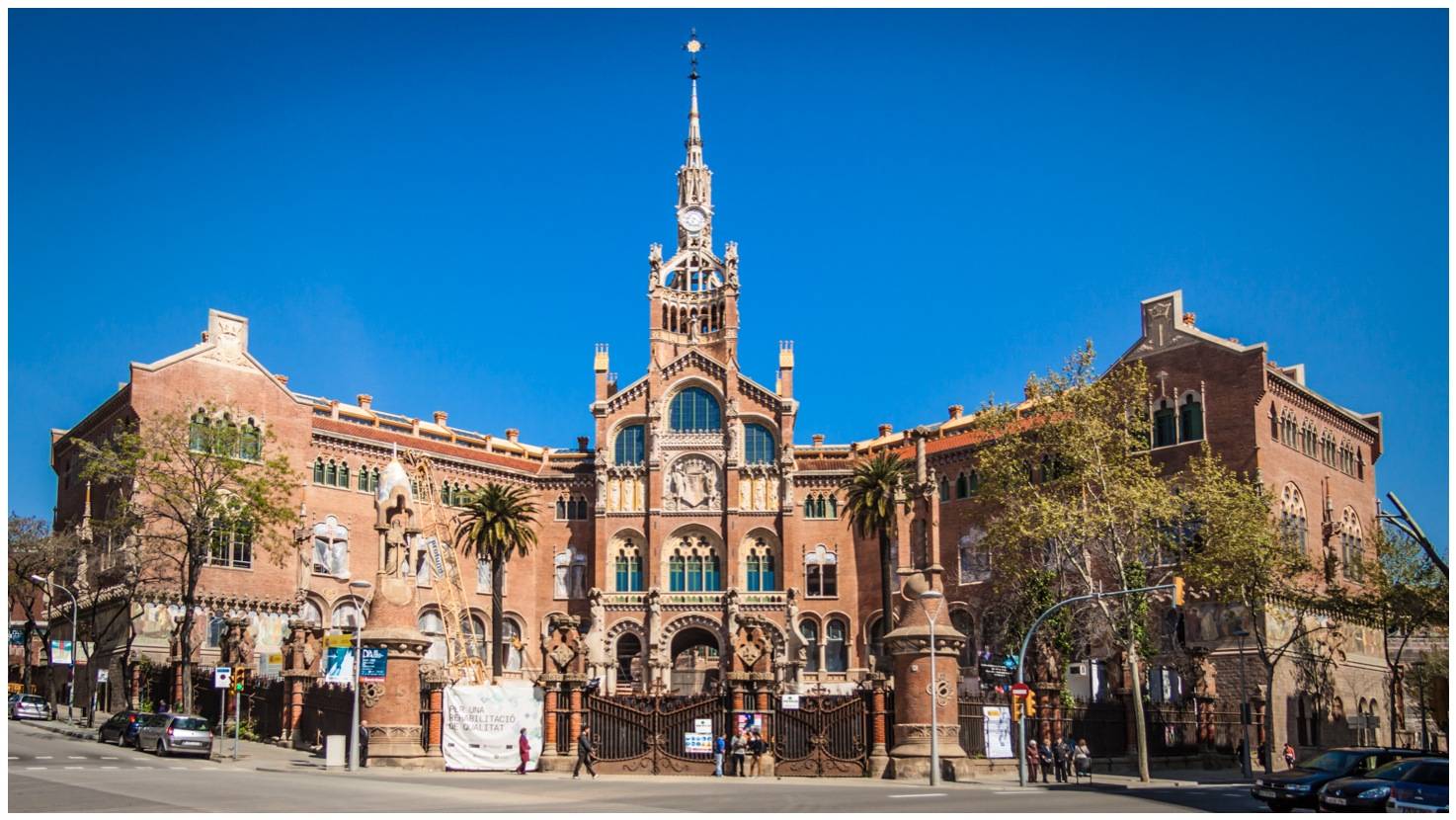 Барселона, больница сант-пау, архитектурный шедевр доменека-и-монтанера
