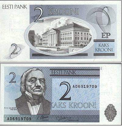 Валюта эстонии в 2021 году: эстонская крона до евро, к рублю.