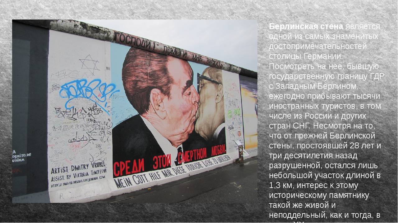 Падение берлинской стены. год падения берлинской стены