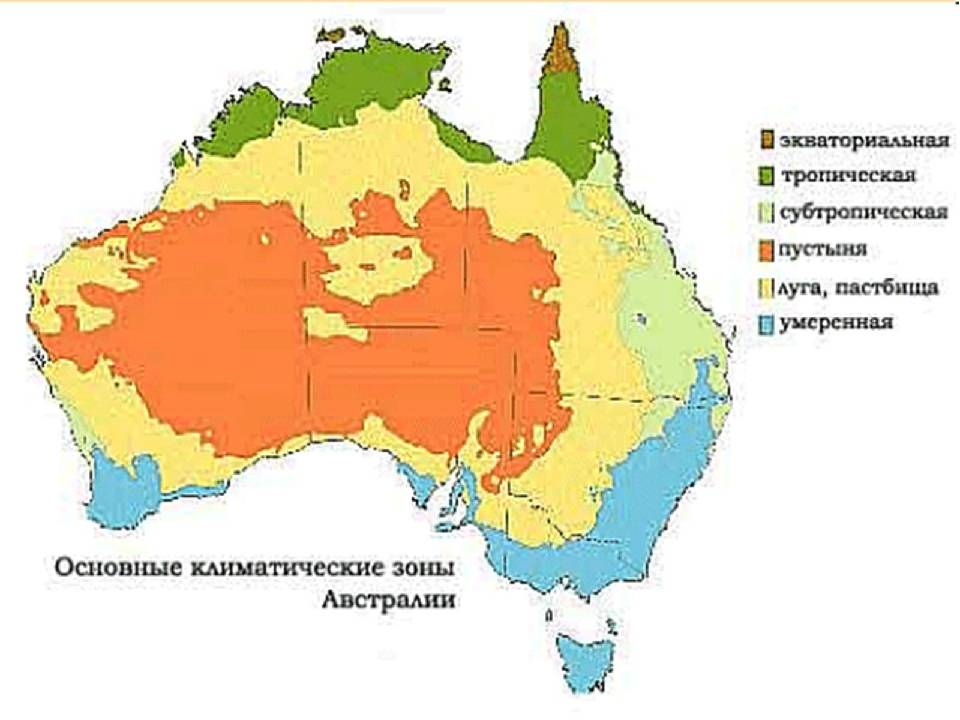 Климатические пояса австралии: границы и погода по временам года