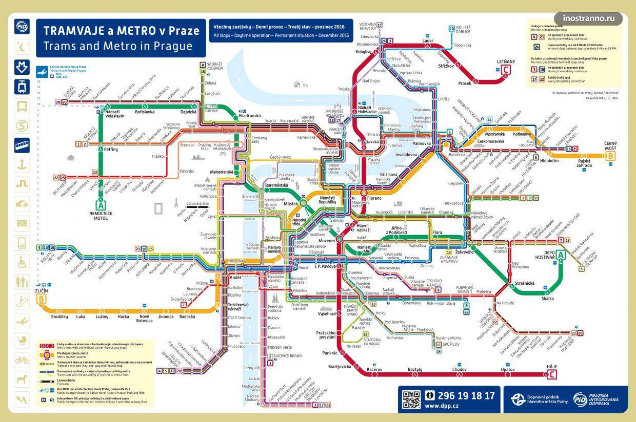 Общественный транспорт в праге проезд 2020 стоимость проезда на трамвае, маршрут трамвая 22 на карте с остановками