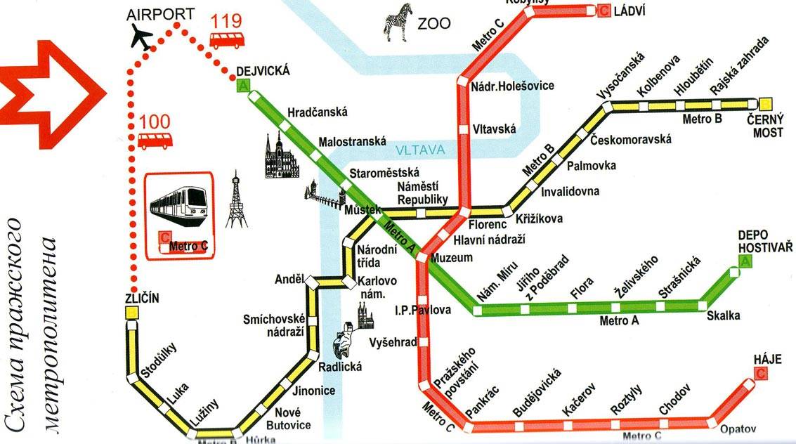 Общественный транспорт в праге 2021: билеты, проезд, стоимость, схема метро, как добраться из аэропорта праги — туристер.ру