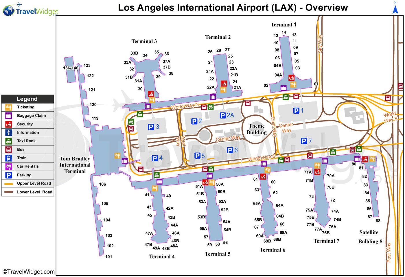 Аэропорт лос-анджелес: адрес, справочные телефоны, терминалы, как добраться до аэропорта