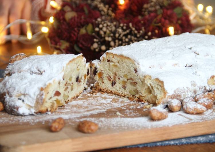 Рождественский штоллен: пошаговый рецепт классического рождественского кекса из муки, цукатов, сливочного масла с сахарной пудрой