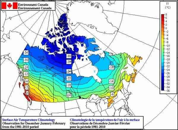 Климат канады: особенности по месяцам, сезонам, по провинциям