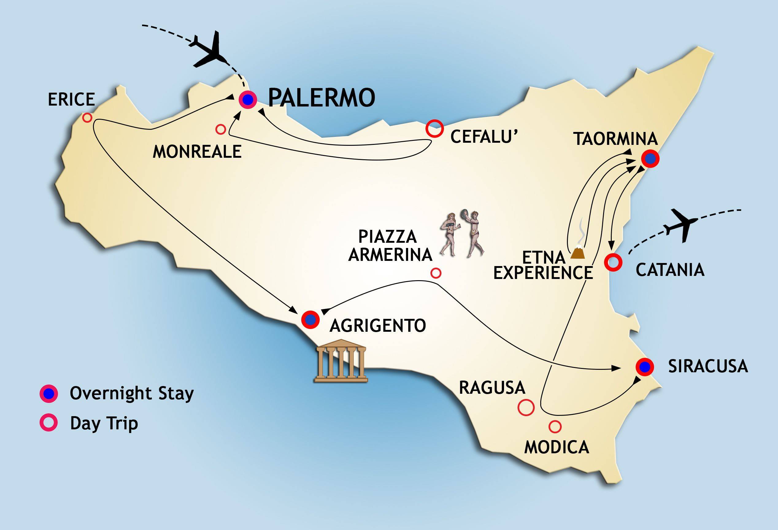 Международные аэропорты сицилии: название