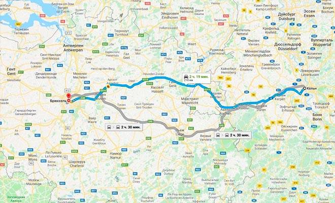 Как доехать из Кельна в Брюссель: поездом, автобусом или автомобилем